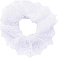 Dazzling Scrunchie Anglais White