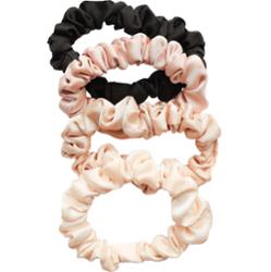 Dazzling Scrunchies 4 pcs Black/Beige