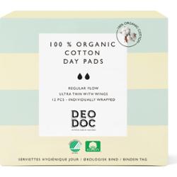 DeoDoc 105 % Organic Cotton Day pads 12 szt.