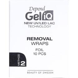 Depend Gel iQ Removal Wraps Foil 10 pcs