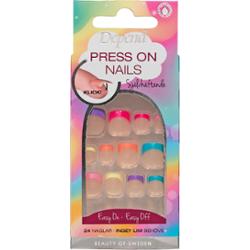 Depend Press On Nails Colourful French