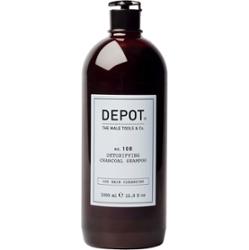 DEPOT 100 HAIR CLEANSING NO. 108 DETOXIFYING CHARCOAL SHAMPOO szampon oczyszczająco-detoksykujący do wszystkich rodzajów włosów 1000 ml