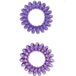 Dessata no-pulling hårsnoddar Glitter + metal lila