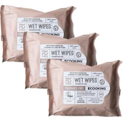 ECOOKING Wet Wipes Fragrance Free 25 pcs x 3