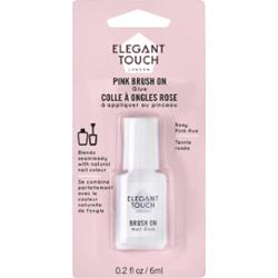 Elegant Touch Pink Brush On Nail Glue