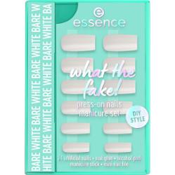 essence What The Fake! Press-On Nails Manicure Set 04 BARE WHITE