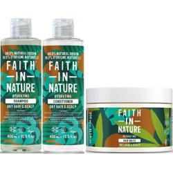 Faith In Nature Bundle Coconut Shampoo 400 ml & Conditioner 400 ml & H