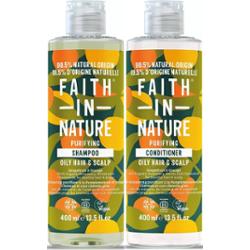 Faith In Nature Bundle Grapefruit & Orange Shampoo 400 ml & Conditione