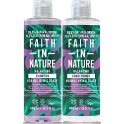 Faith In Nature Bundle Lavender & Geranium Shampoo 400 ml & Conditione