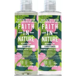 Faith In Nature Bundle Wild Rose Shampoo 400 ml & Conditioner 400 ml