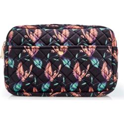 Fan Palm Black Hummingbird  Large Beauty Bag Large
