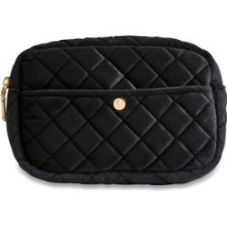 Fan Palm Black Velvet Medium Beauty Bag Medium