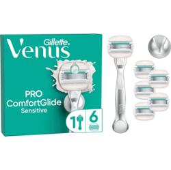 Gillette Venus Pro ComfortGlide Sensitive Razor & Holder 6 szt.