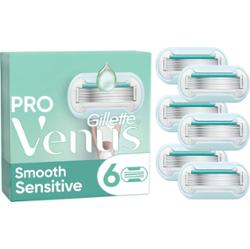 Gillette Venus Pro Smooth Sensitive Razor Blades 6 szt.