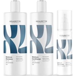 XL Moisture Shampoo 400 ml & Conditioner 400 ml & Leave-In Conditioner