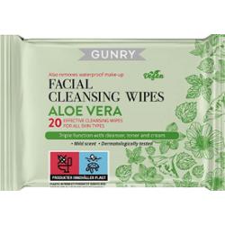 Gunry Facial Cleansing Wipes Aloe Vera 20 szt.