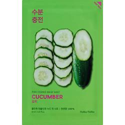 Holika Holika Pure Essence Cucumber maseczka w płachcie o działaniu łagodzącym do skóry wrażliwej ze skłonnością do przebarwień 23 ml