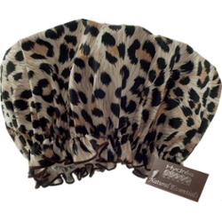 Hydréa London Eco-friendly PEVA Shower Print Design Cap Leopard