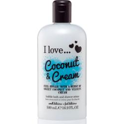 I Love Coconut & Cream olejek do kąpieli i pod prysznic 500 ml