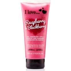 I Love Raspberry & Blackberry żel pod prysznic z efektem peelingu 200 ml
