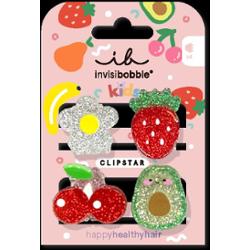 Invisibobble CLIPSTAR KIDS Frutti Fun 4 pcs