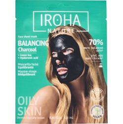 Iroha Nature Detox maska materiałowa czarna 1 szt