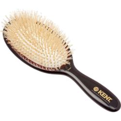 Kent Brushes Classic Shine Medium Soft White Pure Bristle Hairbrush