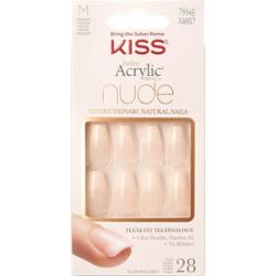 Kiss Salon Acrylic French Nude Revolutionary Natural Nails Medium Lela