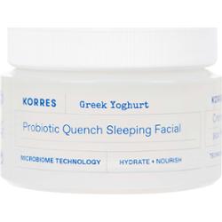 Korres Greek Yoghurt Probiotic Quench Sleeping Facial odżywczy krem na noc z probiotykami 40 ml