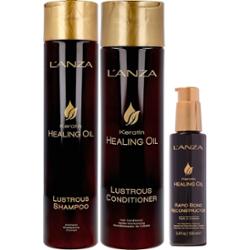 Lanza Healing Oil Bundle Shamoo 300 ml & Conditioner 250 ml & Serum 10
