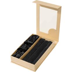 Lenoites Heatless Curling Rods with Caps 3-Pack Set Black