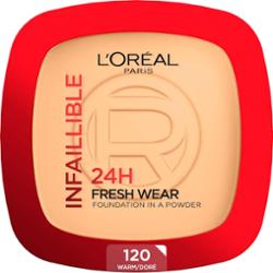 L’Oréal Paris Infaillible Fresh Wear 24h podkład w pudrze odcień 120 Warm Doré 9 g