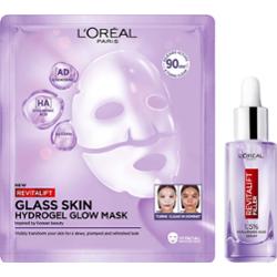L'Oréal Paris Revitalift Filler Glass Skin Hydrogel Glow Mask & 1,5% H