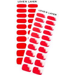 Love'n Layer Mix Solid & Swirl ​Lady Red​