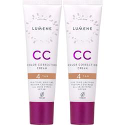 Lumene Bundle CC Color Correcting Cream SPF20 Tan x 2