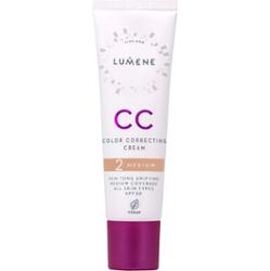 Lumene CC Color Correcting Cream korygujący podkład odcień 2 Medium (Cool) 30 ml