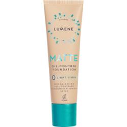 Lumene Matte Oil-Control Foundation SPF20 0 Light Ivory