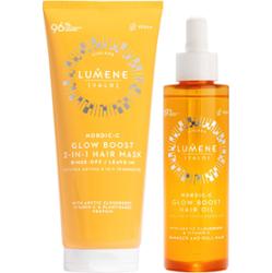 Lumene Nordic-C Glow Boost Bundle Hair Oil 75 ml & Hair Mask 200 ml