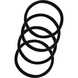 By Lyko 4-pack Soft Hair Ties Black