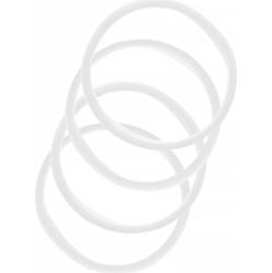 By Lyko 4-pack Soft Hair Ties White