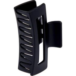By Lyko Rectangular Rubberized Hair Clip Black