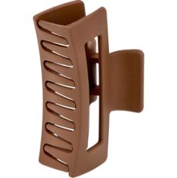 By Lyko Rectangular Rubberized Hair Clip Brown