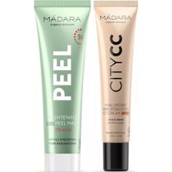 Mádara Bundle Brightening AHA Peel Mask 60ml & Anti-Pollution CC cream