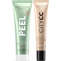 Mádara Bundle Brightening AHA Peel Mask 60ml & Anti-Pollution CC Cream