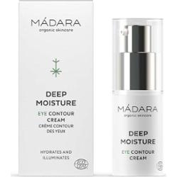 Mádara DEEP MOISTURE rozjaśniający krem pod oczy przeciw cieniom i obrzękom 15 ml