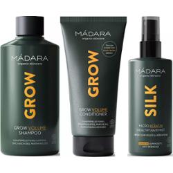 Mádara Grow Volume Bundle Shampoo 250ml & Conditioner 175ml & SILK Mic