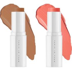 Make Up Store Superior Face Stick Duo Midnight Bronze & Soft Coral