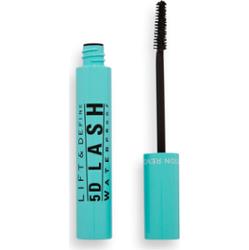 Makeup Revolution 5D Lash wodoodporny tusz do rzęs wydłużający i zwiększający objętość odcień Black 14 ml