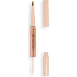 Makeup Revolution Fluffy Brow Filter Duo dwustronna kredka do brwi do utrwalenia kształtu odcień Blonde 0.12 g
