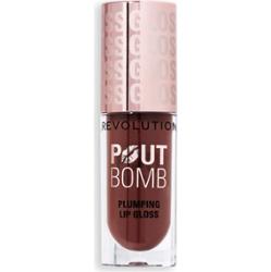 Makeup Revolution Pout Bomb błyszczyk do ust z efektem powiększenia odcień Espresso Cool Nude 4.6 ml